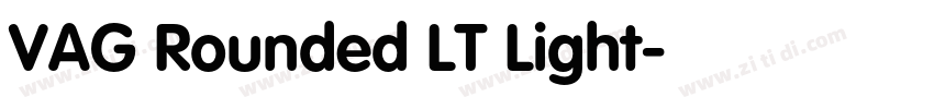 VAG Rounded LT Light字体转换